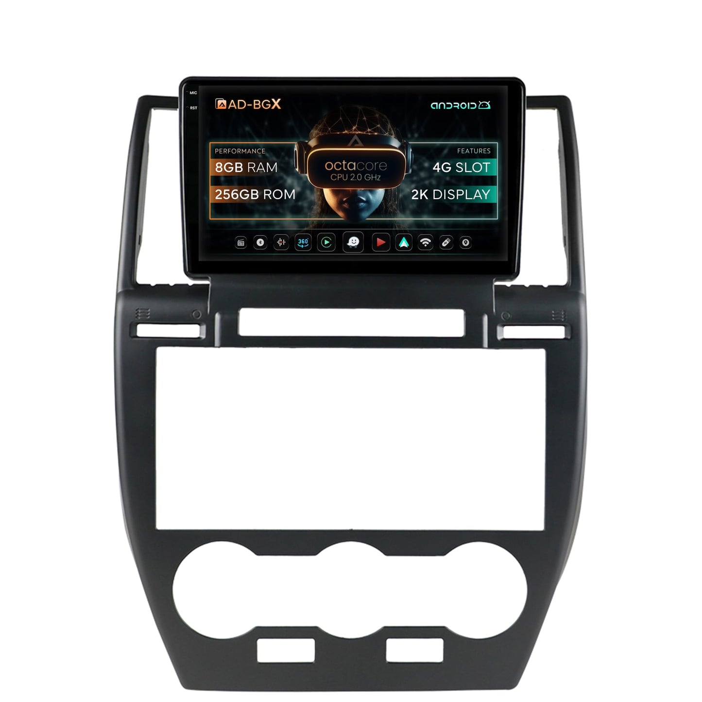 Navigatie Land Rover Freelander 2 (2006-2012), Android, X-Octacore / 8GB RAM + 256GB ROM, 9.5 Inch - AD-BGX9008+AD-BGRKIT430