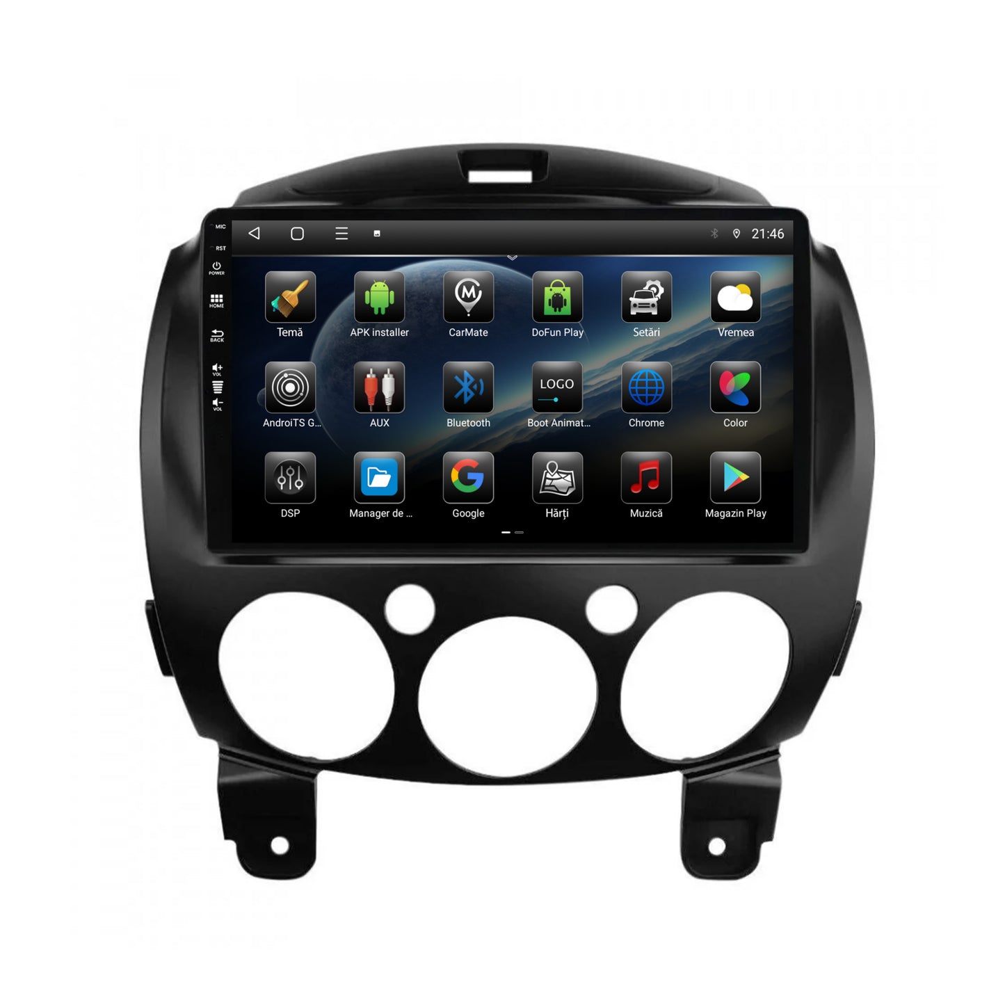 Navigatie Mazda 2 (2007-2014), Android, P-Octacore / 2GB RAM + 32GB ROM, 9 Inch - AD-BGP9002+AD-BGRKIT325