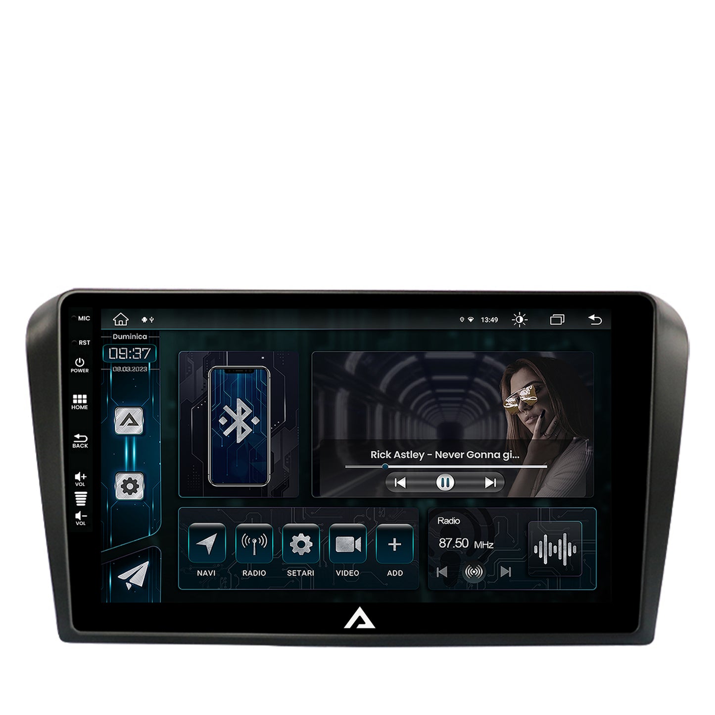 Navigatie Mazda 3 (2003-2009), Android, Z-Octacore / 8GB RAM + 256GB ROM, 9 Inch - AD-BGZ9008+AD-BGRKIT322