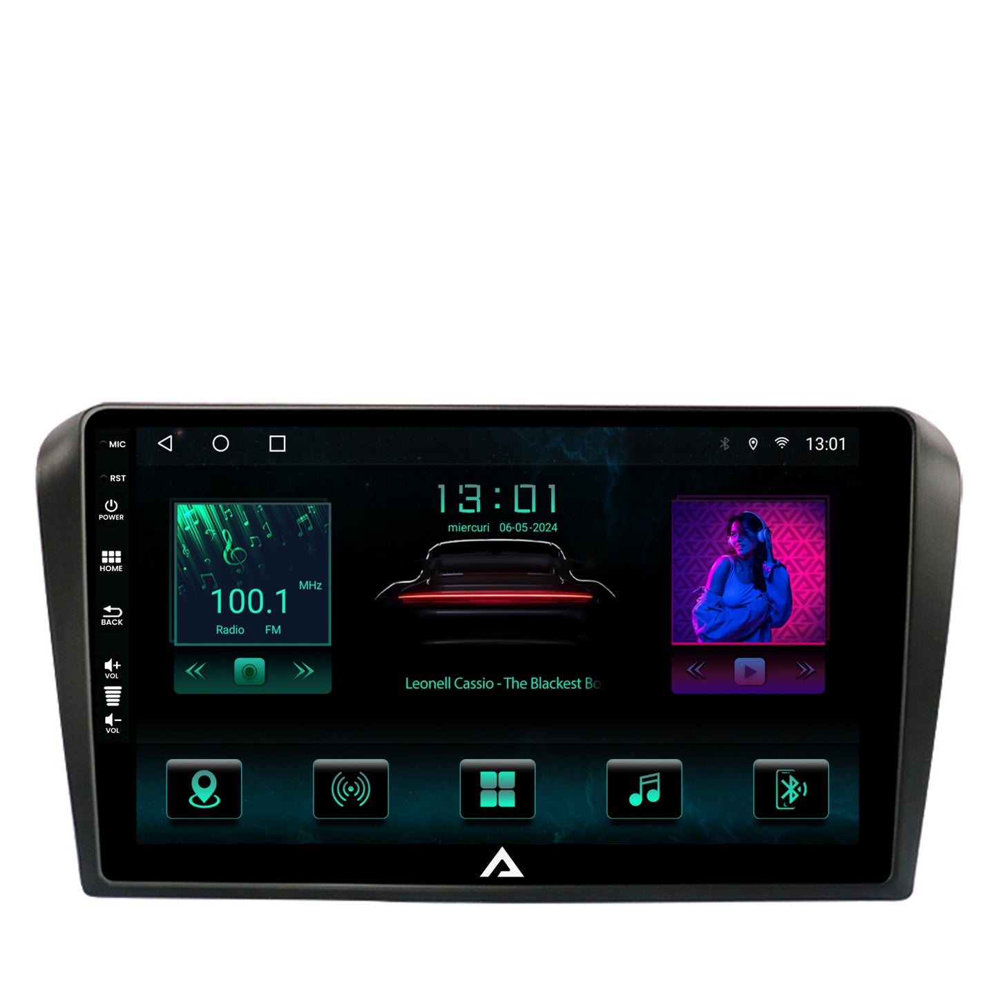 Navigatie Mazda 3 (2003-2009), Android, A-Octacore / 4GB RAM + 64GB ROM, 9 Inch - AD-BGA9004+AD-BGRKIT322