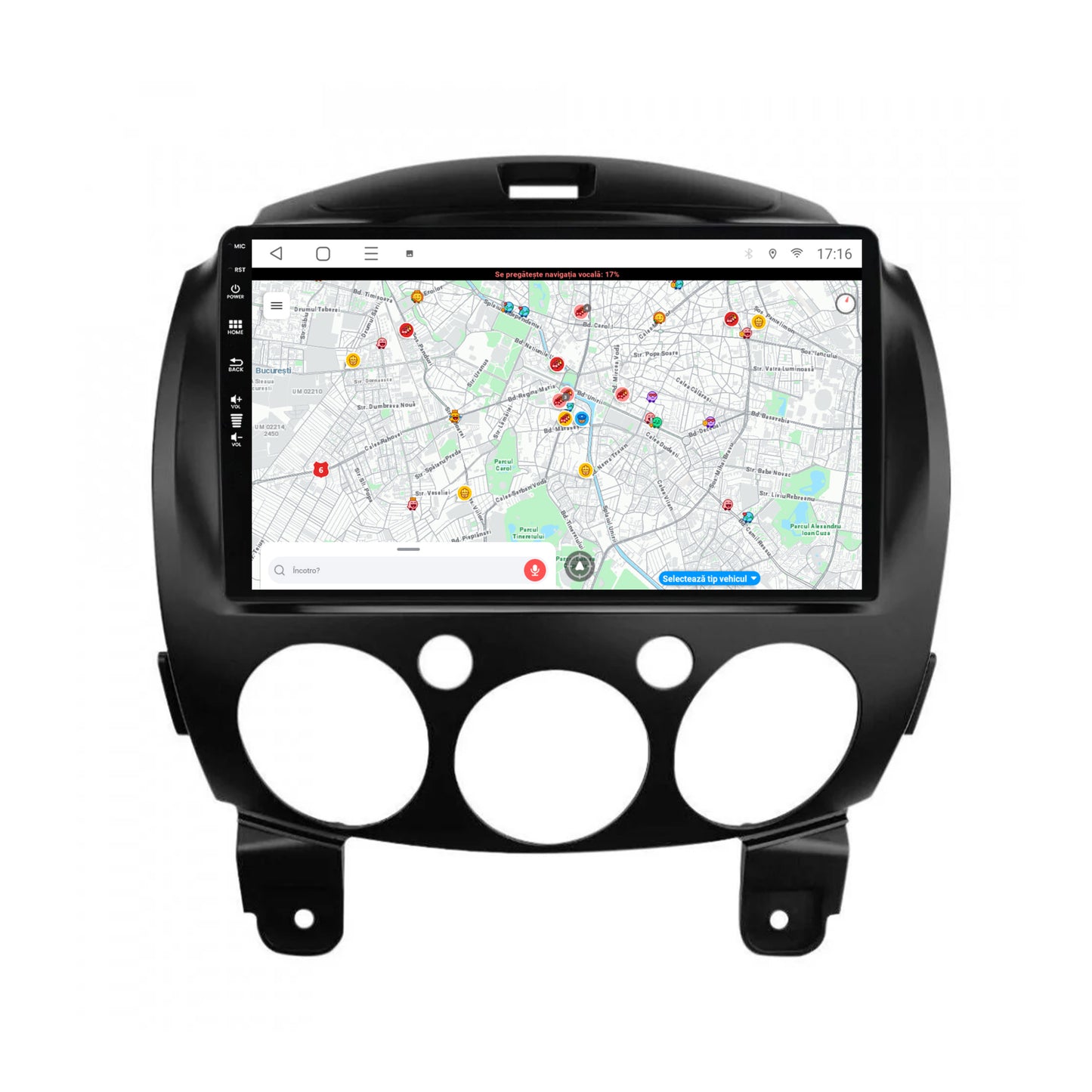 Navigatie Mazda 2 (2007-2014), Android, A-Octacore / 4GB RAM + 64GB ROM, 9 Inch - AD-BGA9004+AD-BGRKIT322 - Copie