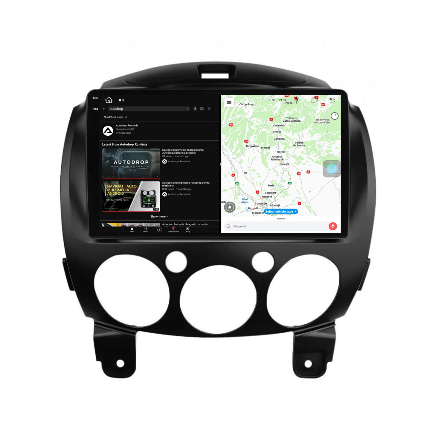 Navigatie Mazda 2 (2007-2014), Android, X-Octacore / 8GB RAM + 256GB ROM, 9.5 Inch - AD-BGX9008+AD-BGRKIT325