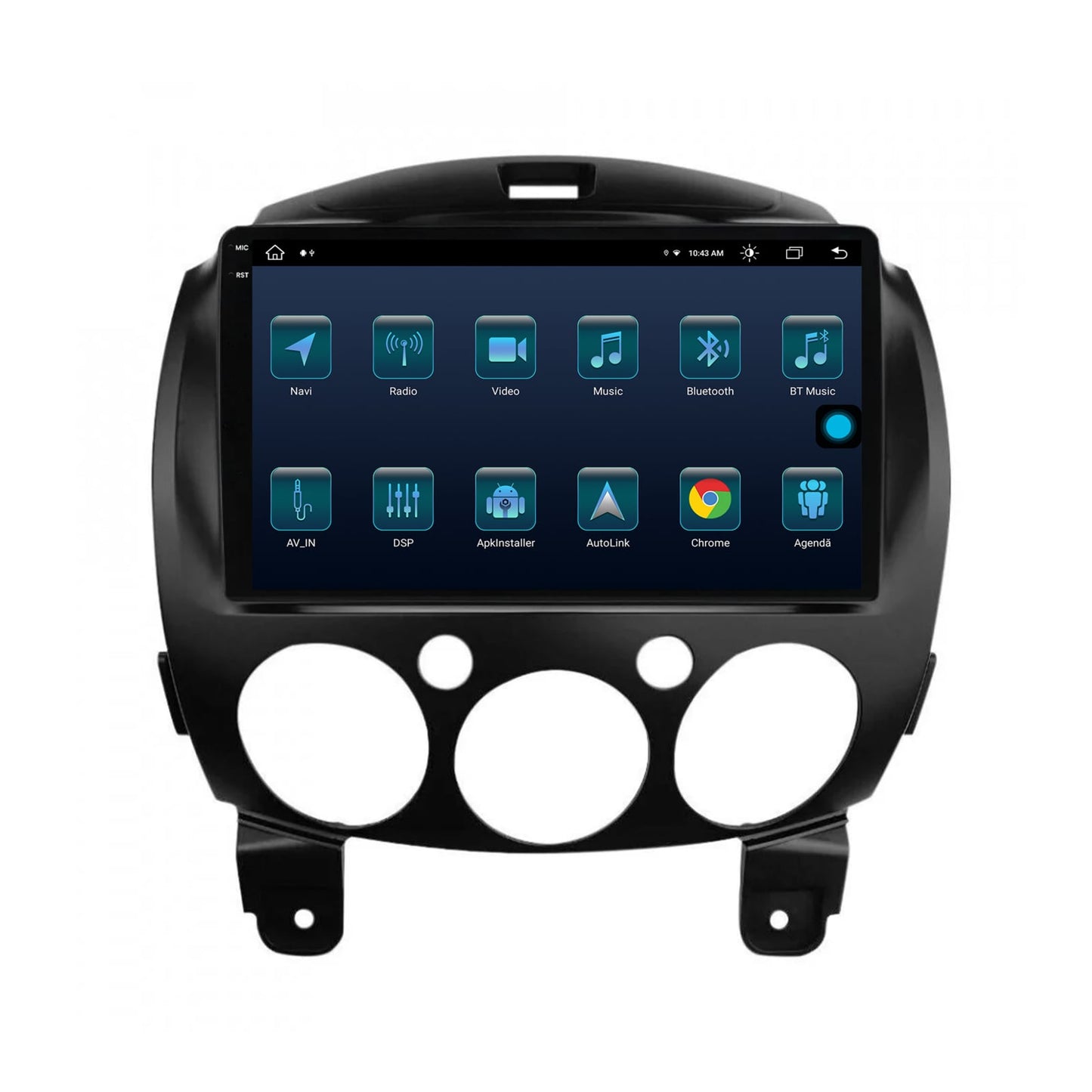 Navigatie Mazda 2 (2007-2014), Android, X-Octacore / 8GB RAM + 256GB ROM, 9.5 Inch - AD-BGX9008+AD-BGRKIT325