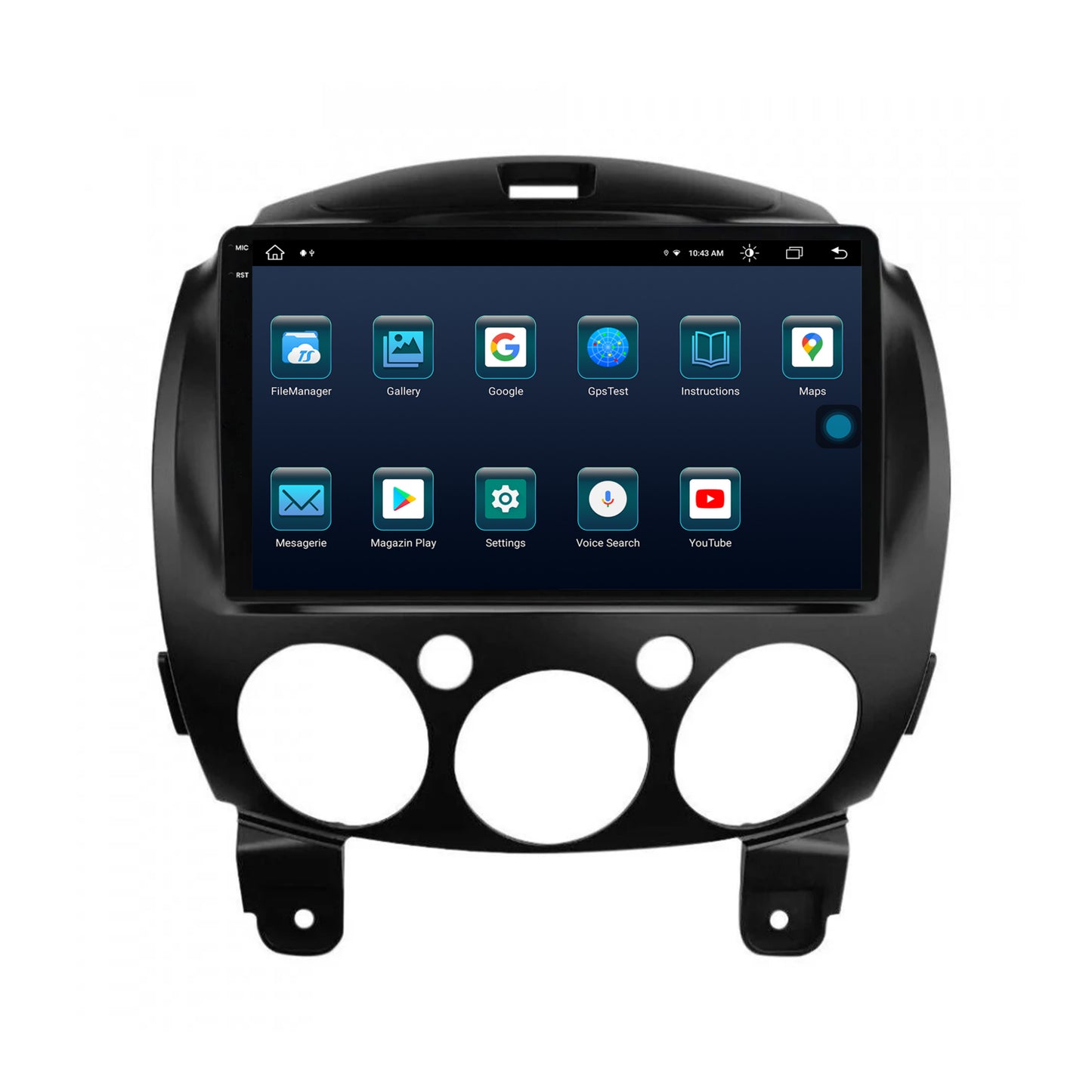 Navigatie Mazda 2 (2007-2014), Android, X-Octacore / 8GB RAM + 256GB ROM, 9.5 Inch - AD-BGX9008+AD-BGRKIT325