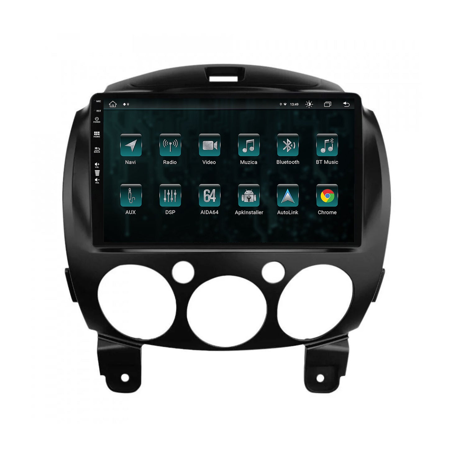 Navigatie Mazda 2 (2007-2014), Android, Z-Octacore / 8GB RAM + 256GB ROM, 9 Inch - AD-BGZ9008+AD-BGRKIT325