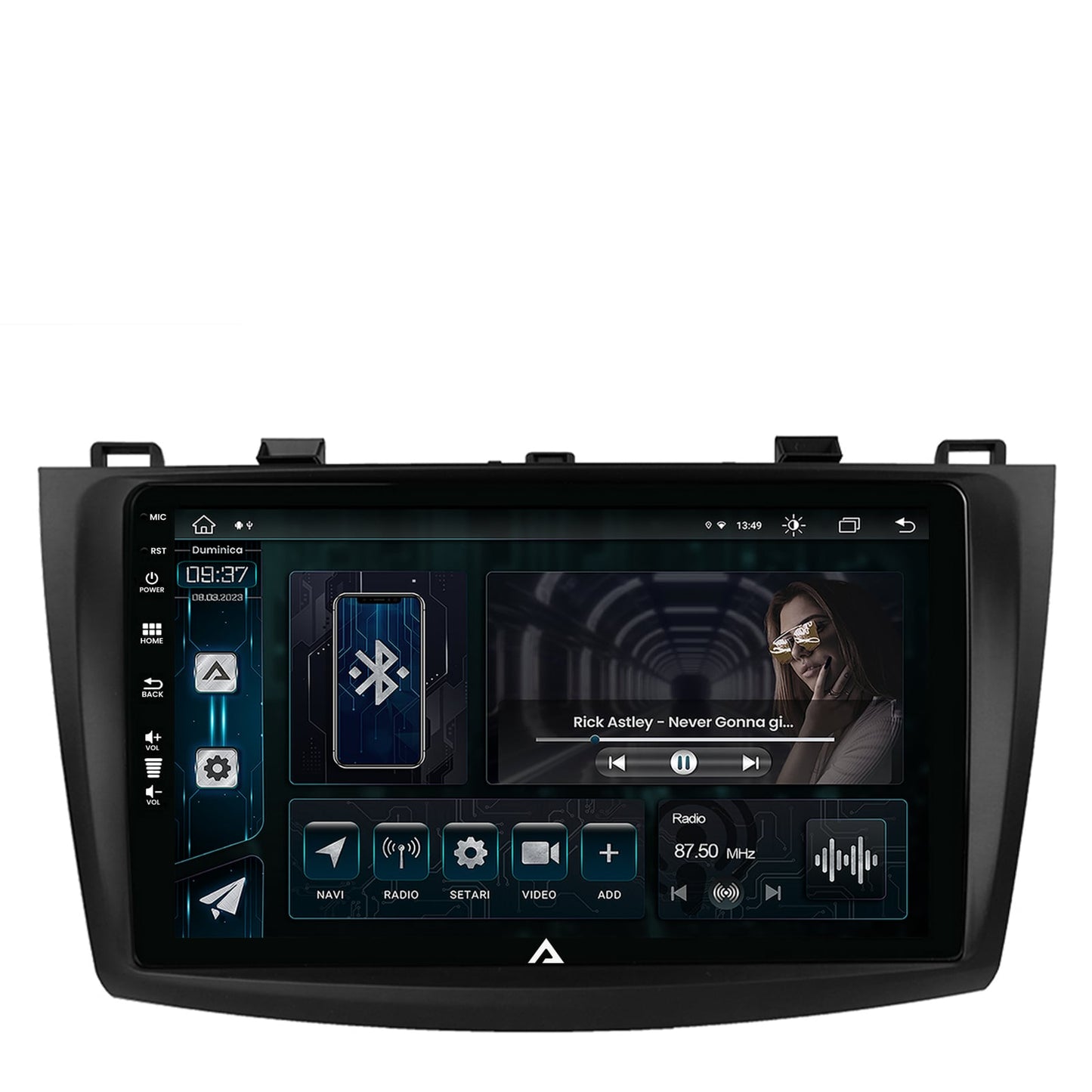 Navigatie Mazda 3 (2009-2013), Android, Z-Octacore / 8GB RAM + 256GB ROM, 9 Inch - AD-BGZ9008+AD-BGRKIT320