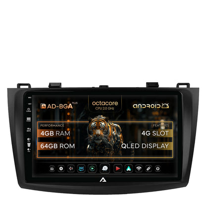 Navigatie Mazda 3 (2009-2013), Android, A-Octacore / 4GB RAM + 64GB ROM, 9 Inch - AD-BGA9004+AD-BGRKIT320