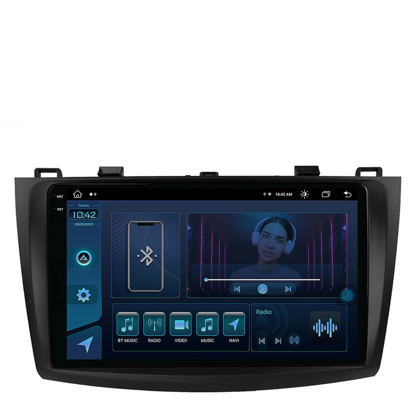 Navigatie Mazda 3 (2009-2013), Android, X-Octacore / 8GB RAM + 256GB ROM, 9.5 Inch - AD-BGX9008+AD-BGRKIT320