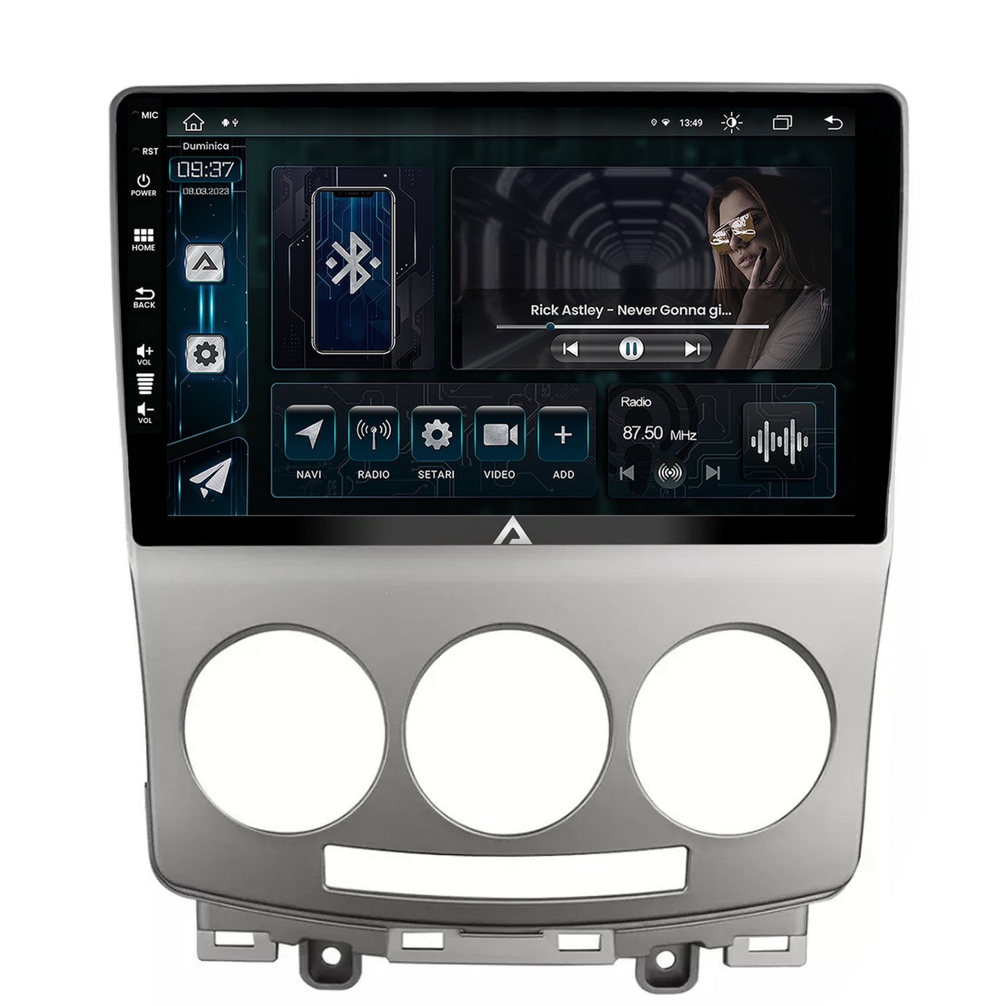 Navigatie Mazda 5 (2005-2010), Android, Z-Octacore / 8GB RAM + 256GB ROM, 9 Inch - AD-BGZ9008+AD-BGRKIT324