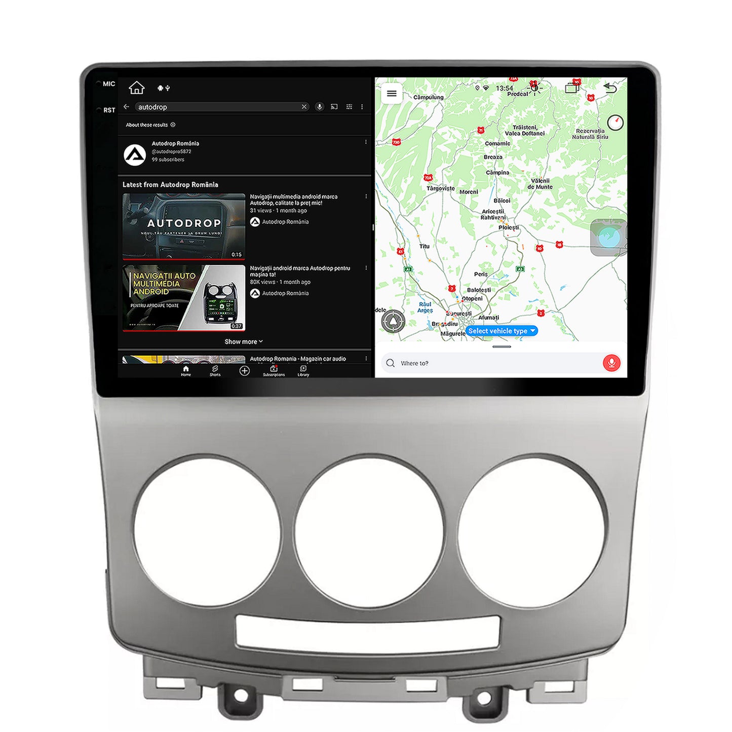 Navigatie Mazda 5 (2005-2010), Android, V-Octacore / 4GB RAM + 64GB ROM, 9.5 Inch - AD-BGV9004+AD-BGRKIT324