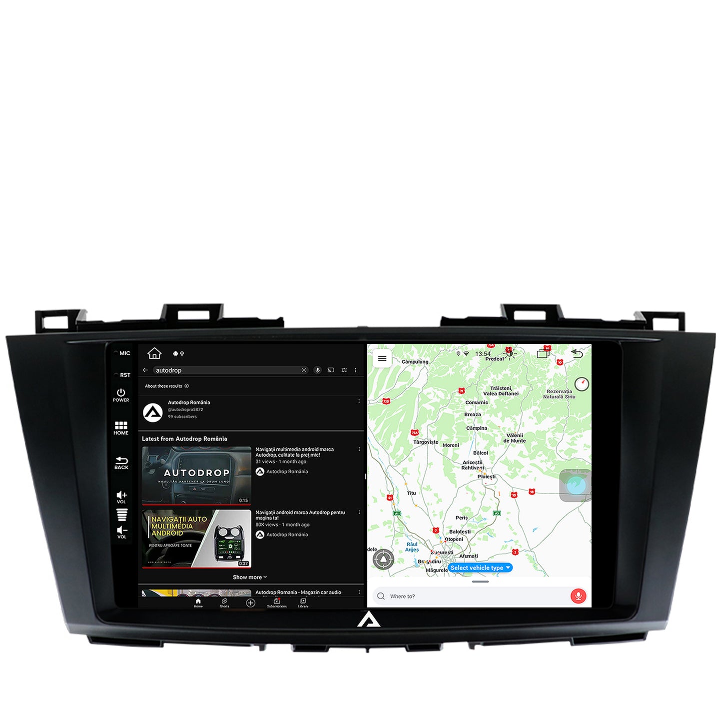 Navigatie Mazda 5 (2010-2015), Android, Z-Octacore / 8GB RAM + 256GB ROM, 9 Inch - AD-BGZ9008+AD-BGRKIT323