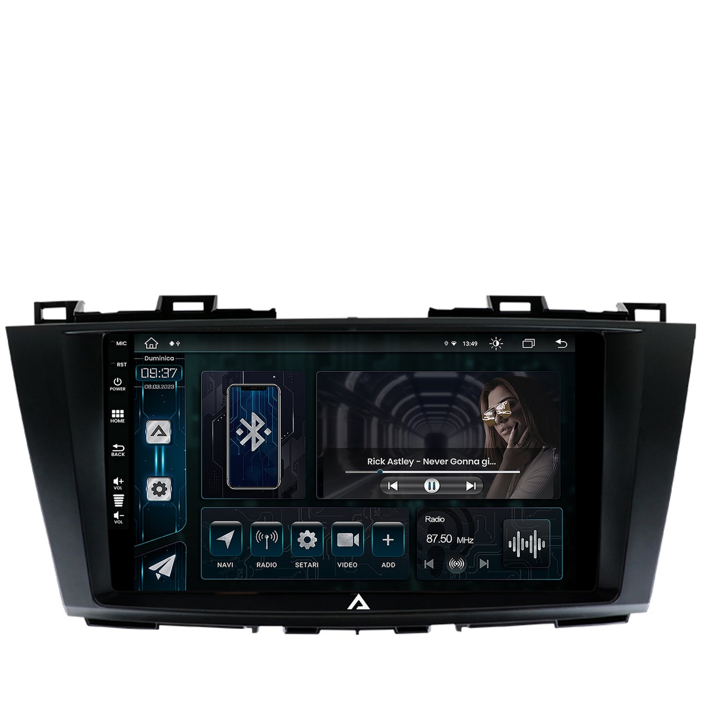 Navigatie Mazda 5 (2010-2015), Android, Z-Octacore / 8GB RAM + 256GB ROM, 9 Inch - AD-BGZ9008+AD-BGRKIT323