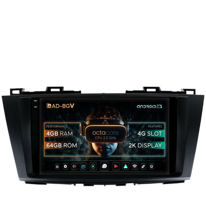 Navigatie Mazda 5 (2010-2015), Android, V-Octacore / 4GB RAM + 64GB ROM, 9.5 Inch - AD-BGV9004+AD-BGRKIT323