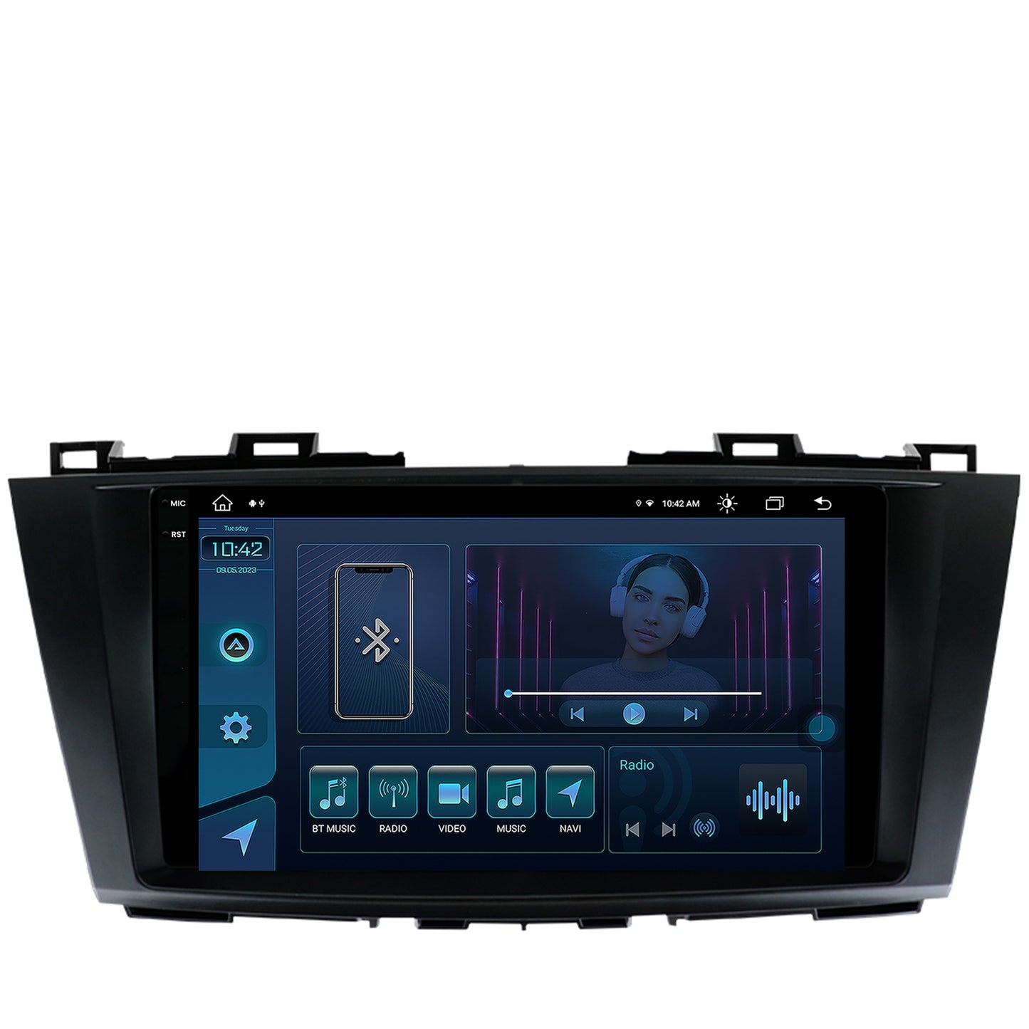 Navigatie Mazda 5 (2010-2015), Android, X-Octacore / 8GB RAM + 256GB ROM, 9.5 Inch - AD-BGX9008+AD-BGRKIT323