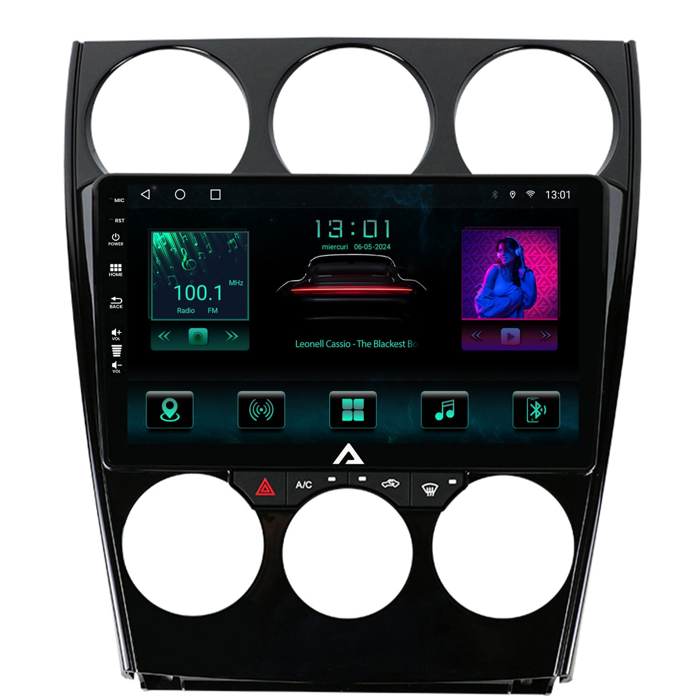 Navigatie Mazda 6 (2002-2008), Android, A-Octacore / 4GB RAM + 64GB ROM, 9 Inch - AD-BGA9004+AD-BGRKIT321