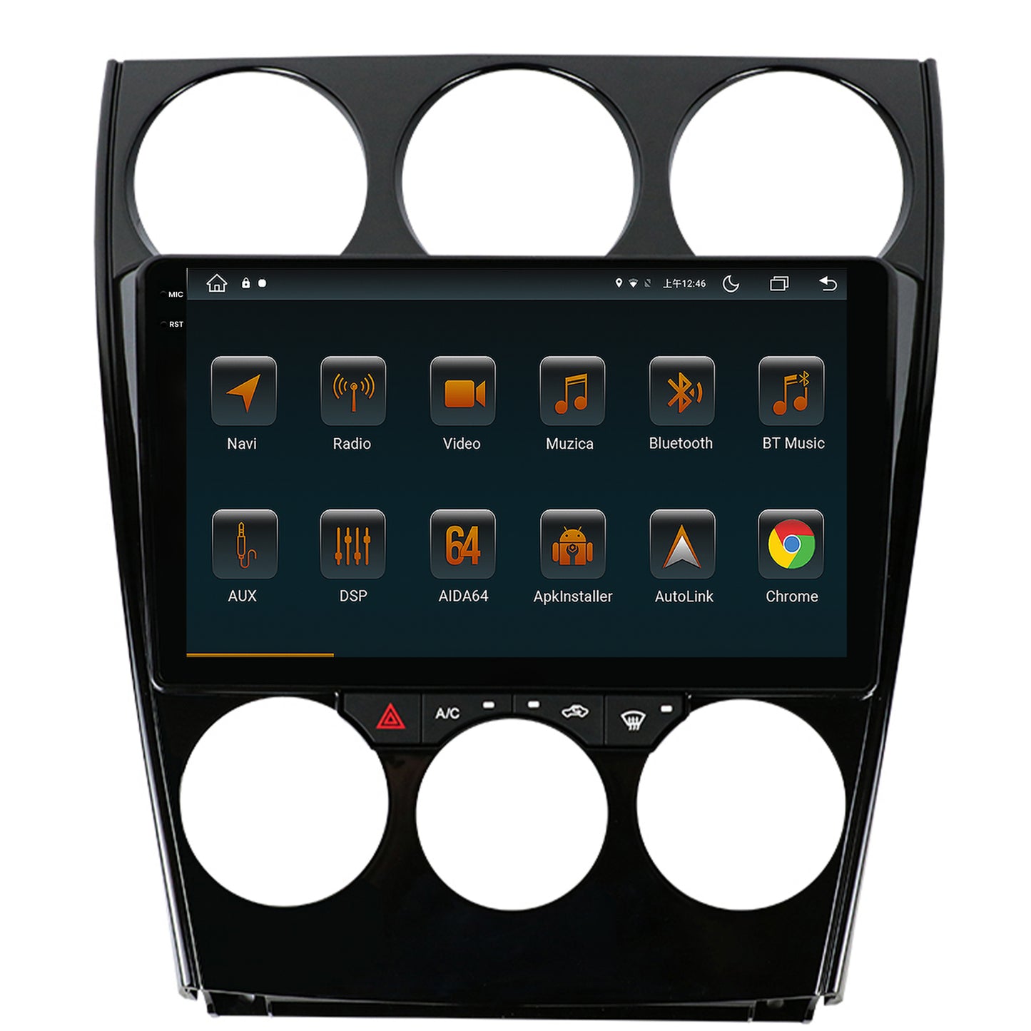 Navigatie Mazda 6 (2002-2008), Android, V-Octacore / 4GB RAM + 64GB ROM, 9.5 Inch - AD-BGV9004+AD-BGRKIT321