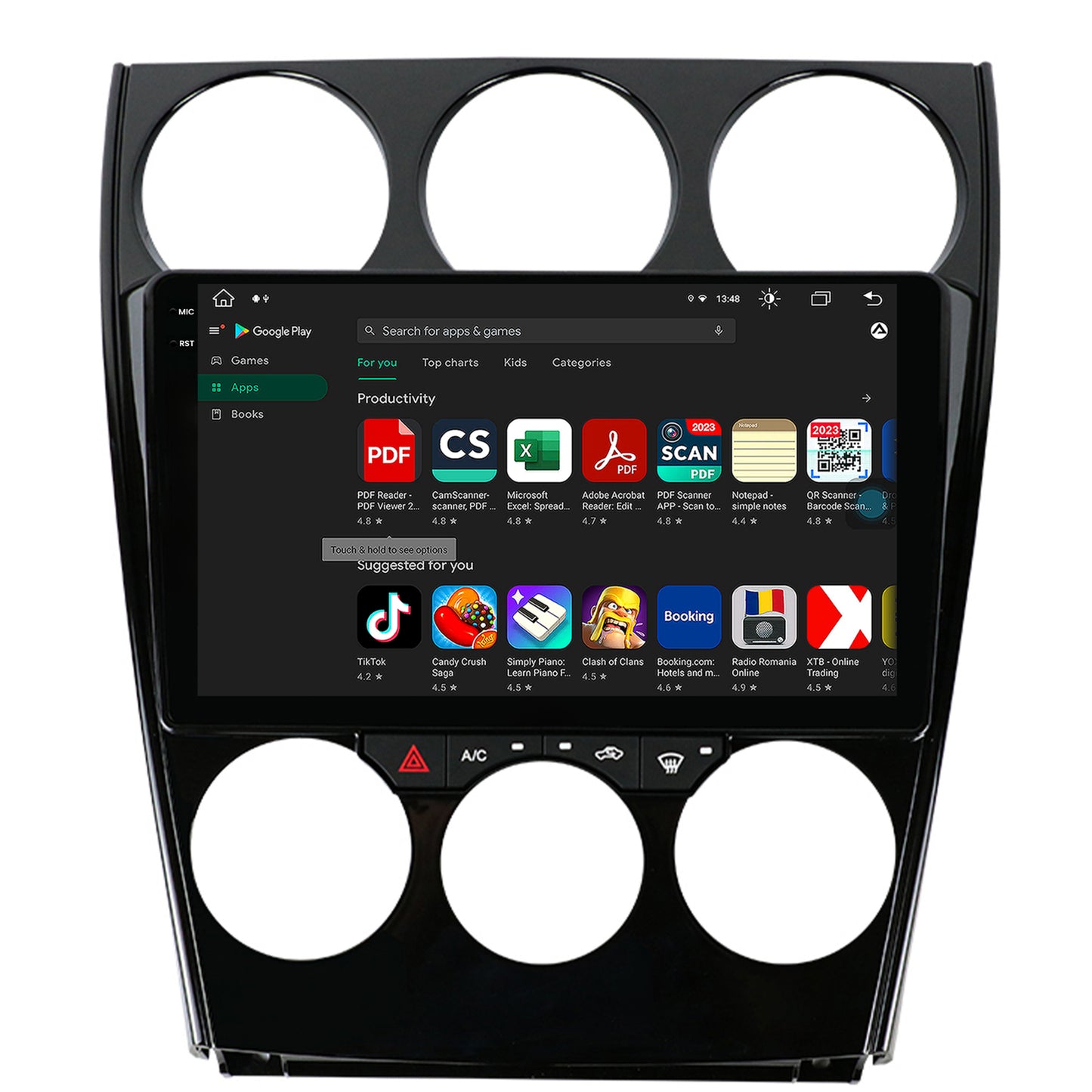 Navigatie Mazda 6 (2002-2008), Android, V-Octacore / 4GB RAM + 64GB ROM, 9.5 Inch - AD-BGV9004+AD-BGRKIT321