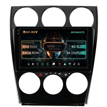 Navigatie Mazda 6 (2002-2008), Android, V-Octacore / 4GB RAM + 64GB ROM, 9.5 Inch - AD-BGV9004+AD-BGRKIT321