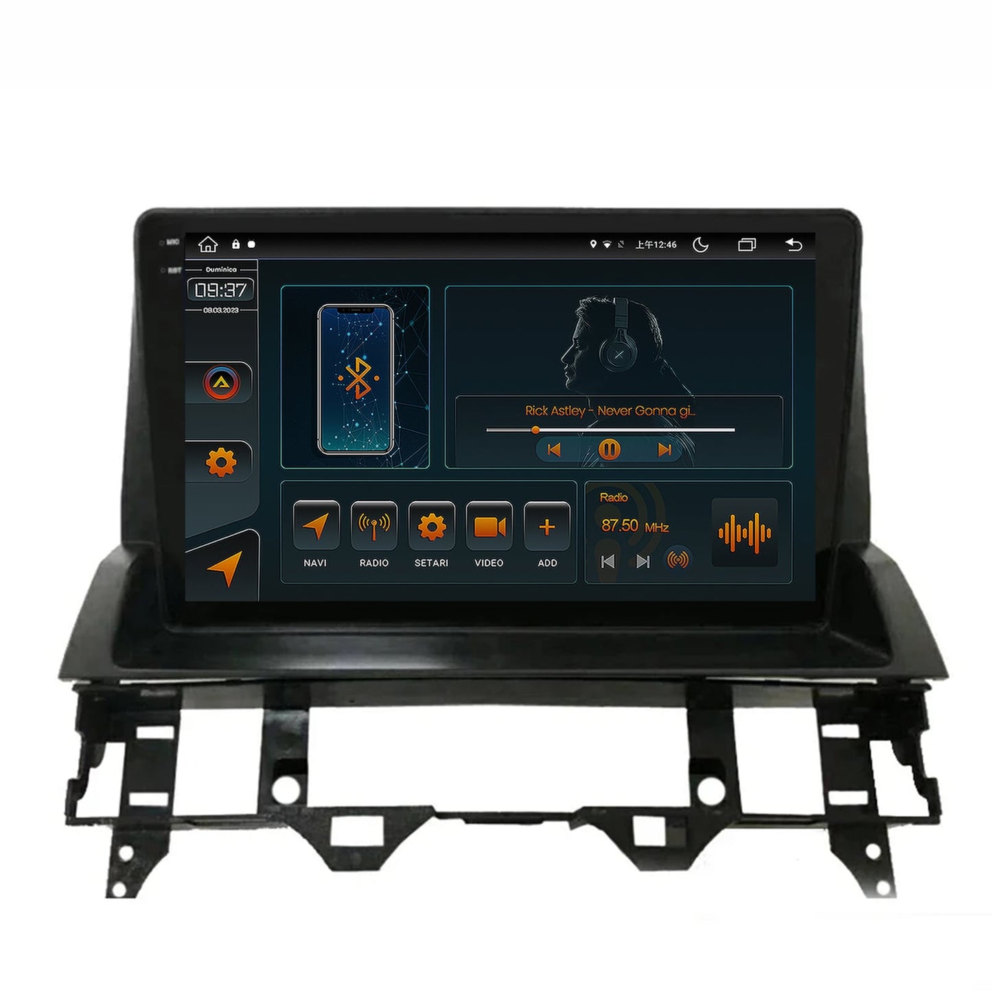 Navigatie Mazda 6 (2002-2008), Android, V-Octacore / 4GB RAM + 64GB ROM, 10.36 Inch - AD-BGV10004+AD-BGRKIT321V2