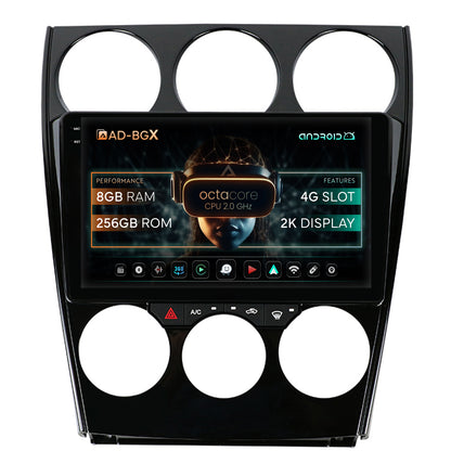 Navigatie Mazda 6 (2002-2008), Android, X-Octacore / 8GB RAM + 256GB ROM, 9.5 Inch - AD-BGX9008+AD-BGRKIT321