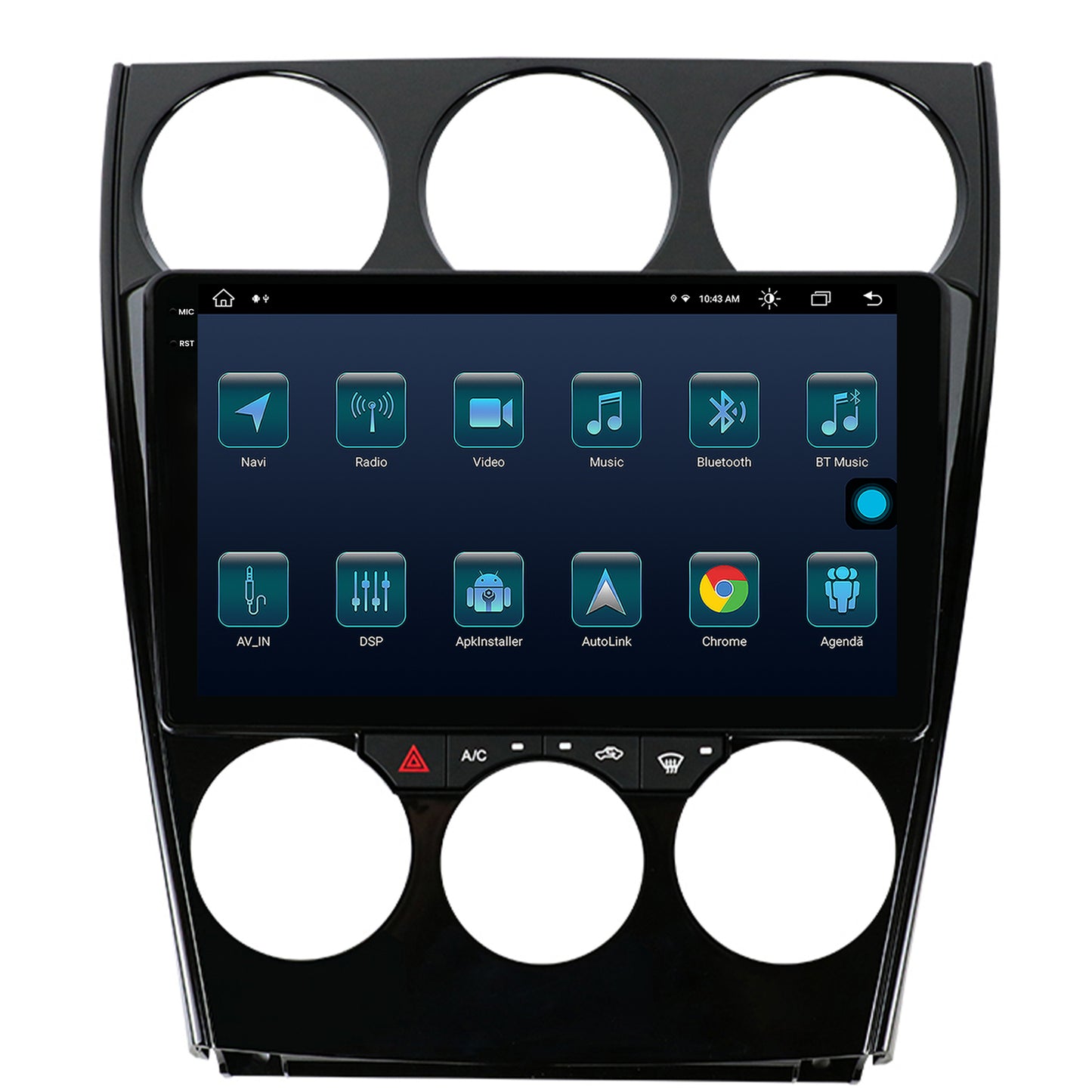 Navigatie Mazda 6 (2002-2008), Android, X-Octacore / 8GB RAM + 256GB ROM, 9.5 Inch - AD-BGX9008+AD-BGRKIT321