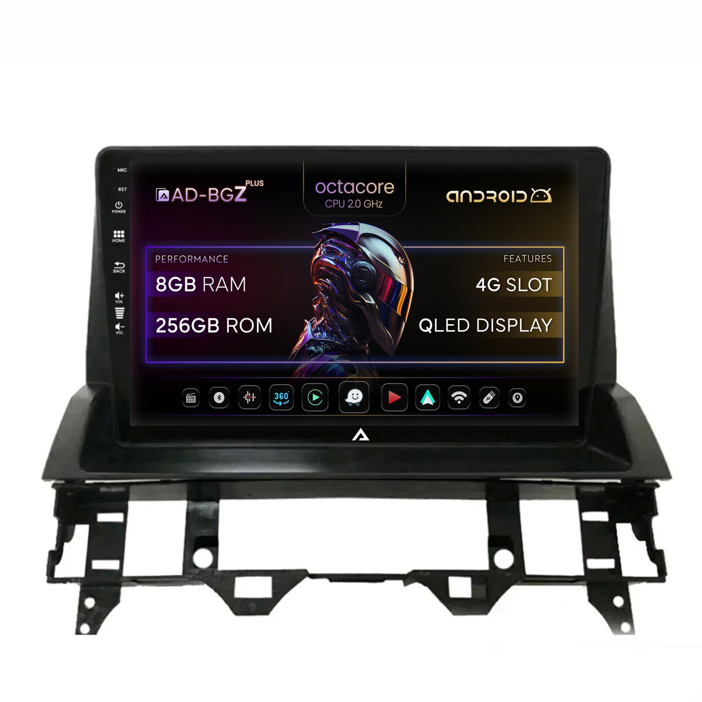 Navigatie Mazda 6 (2002-2008), Android, Z-Octacore / 8GB RAM + 256GB ROM, 10.1 Inch - AD-BGZ10008+AD-BGRKIT321V2