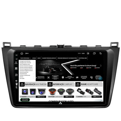 Navigatie Mazda 6 (2008-2013), Android, Z-Octacore / 8GB RAM + 256GB ROM, 9 Inch - AD-BGZ9008+AD-BGRKIT328