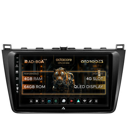 Navigatie Mazda 6 (2008-2013), Android, A-Octacore / 4GB RAM + 64GB ROM, 9 Inch - AD-BGA9004+AD-BGRKIT328