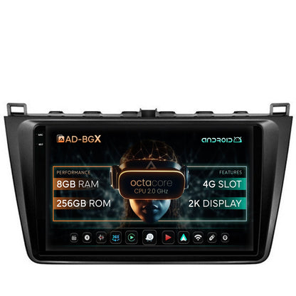 Navigatie Mazda 6 (2008-2013), Android, X-Octacore / 8GB RAM + 256GB ROM, 9.5 Inch - AD-BGX9008+AD-BGRKIT328