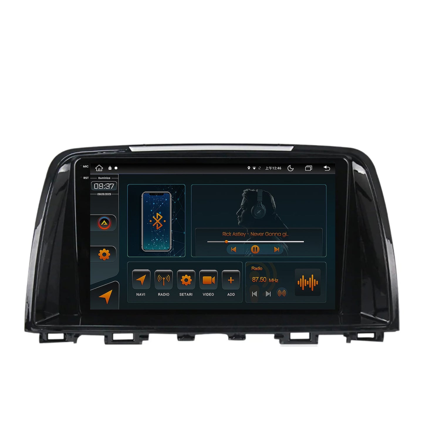Navigatie Mazda 6 (2013-2015), Android, V-Octacore / 4GB RAM + 64GB ROM, 9.5 Inch - AD-BGV9004+AD-BGRKIT328v2