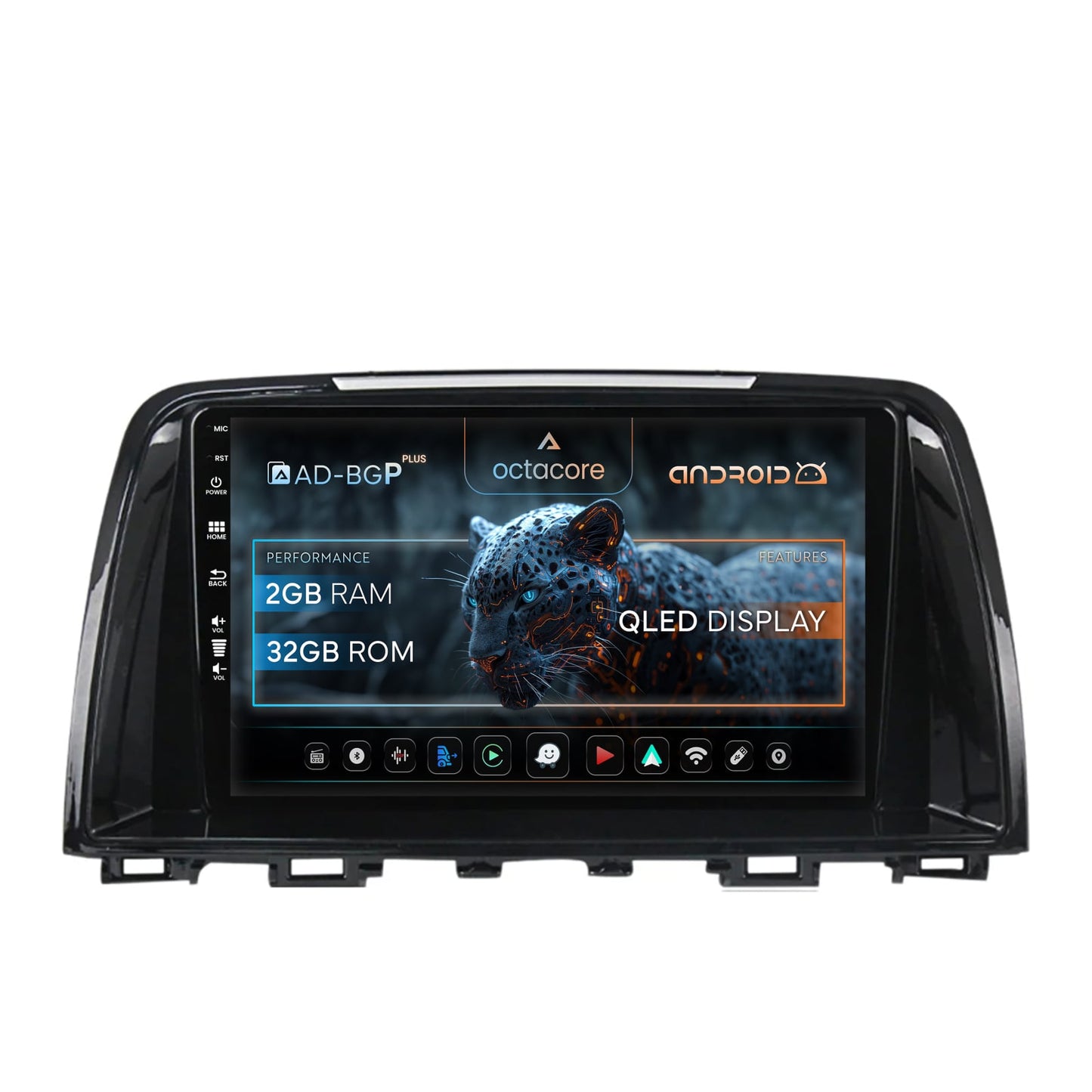 Navigatie Mazda 6 (2013-2015), Android, P-Octacore / 2GB RAM + 32GB ROM, 9 Inch - AD-BGP9002+AD-BGRKIT328v2
