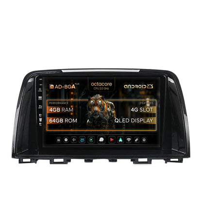 Navigatie Mazda 6 (2013-2015), Android, A-Octacore / 4GB RAM + 64GB ROM, 9 Inch - AD-BGA9004+AD-BGRKIT328v2