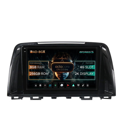 Navigatie Mazda 6 (2013-2015), Android, X-Octacore / 8GB RAM + 256GB ROM, 9.5 Inch - AD-BGX9008+AD-BGRKIT328v2
