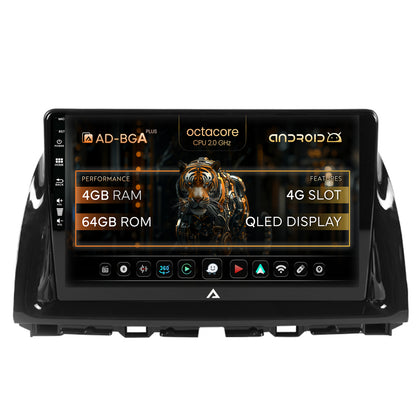 Navigatie Mazda CX-5 (2012-2015), Android, A-Octacore / 4GB RAM + 64GB ROM, 10.1 Inch - AD-BGA10004+AD-BGRKIT319