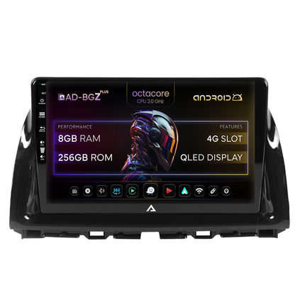 Navigatie Mazda CX-5 (2012-2015), Android, Z-Octacore / 8GB RAM + 256GB ROM, 10.1 Inch - AD-BGZ10008+AD-BGRKIT319
