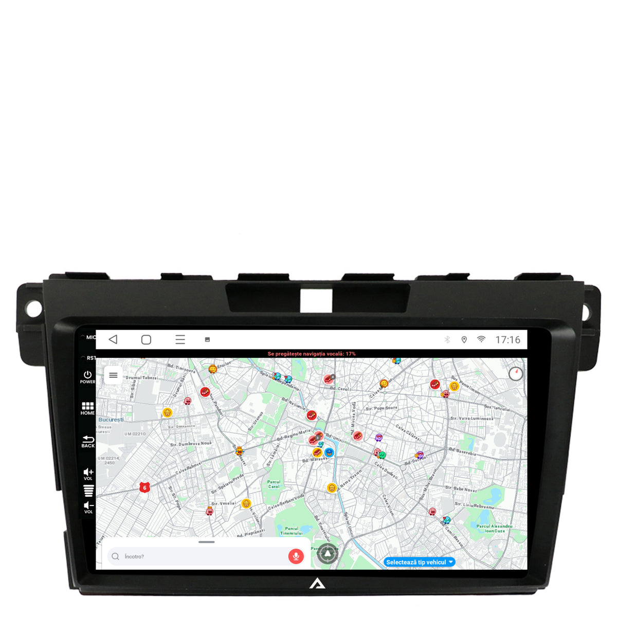 Navigatie Mazda CX-7 (2008-2013), Android, P-Octacore / 2GB RAM + 32GB ROM, 9 Inch - AD-BGP9002+AD-BGRKIT326