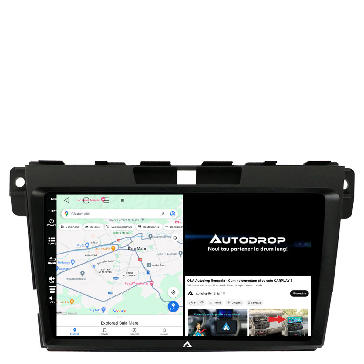 Navigatie Mazda CX-7 (2008-2013), Android, P-Octacore / 2GB RAM + 32GB ROM, 9 Inch - AD-BGP9002+AD-BGRKIT326