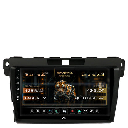 Navigatie Mazda CX-7 (2008-2013), Android, A-Octacore / 4GB RAM + 64GB ROM, 9 Inch - AD-BGA9004+AD-BGRKIT326