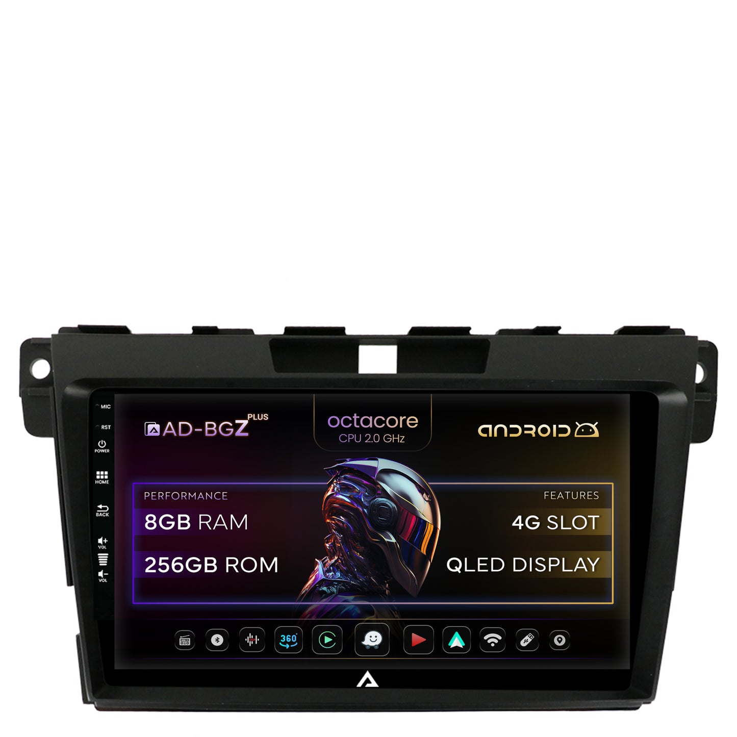 Navigatie Mazda CX-7 (2008-2013), Android, Z-Octacore / 8GB RAM + 256GB ROM, 9 Inch - AD-BGZ9008+AD-BGRKIT326