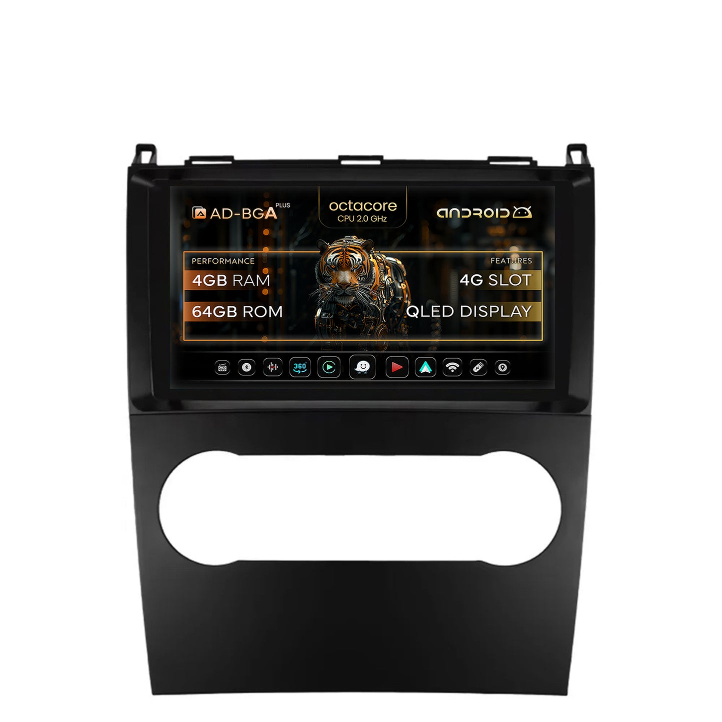 Navigatie Mercedes Benz A/B Class (2004-2011), Android, A-Octacore / 4GB RAM + 64GB ROM, 9 Inch - AD-BGA9004+AD-BGRKIT420