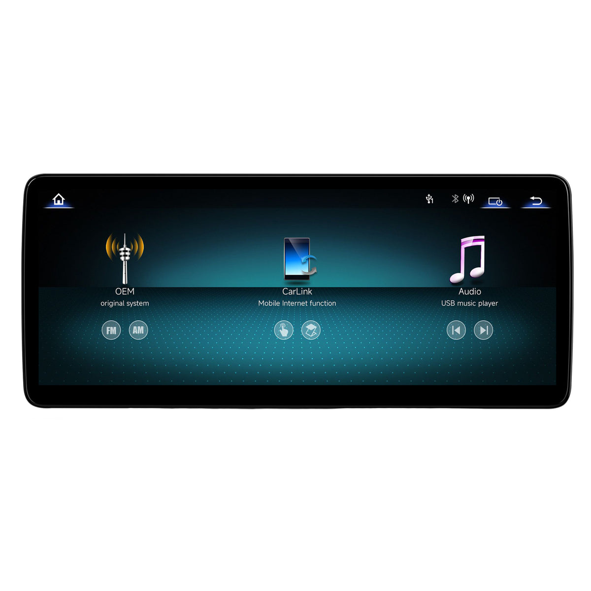 Navigatie Mercedes Benz A-Class W176 (2016-2018), Linux OS & OEM, NTG 5.0, CarPlay & Android Auto Wireless, MirrorLink, Camera AHD, 12.3 Inch - AD-BGMBLNX1250V22