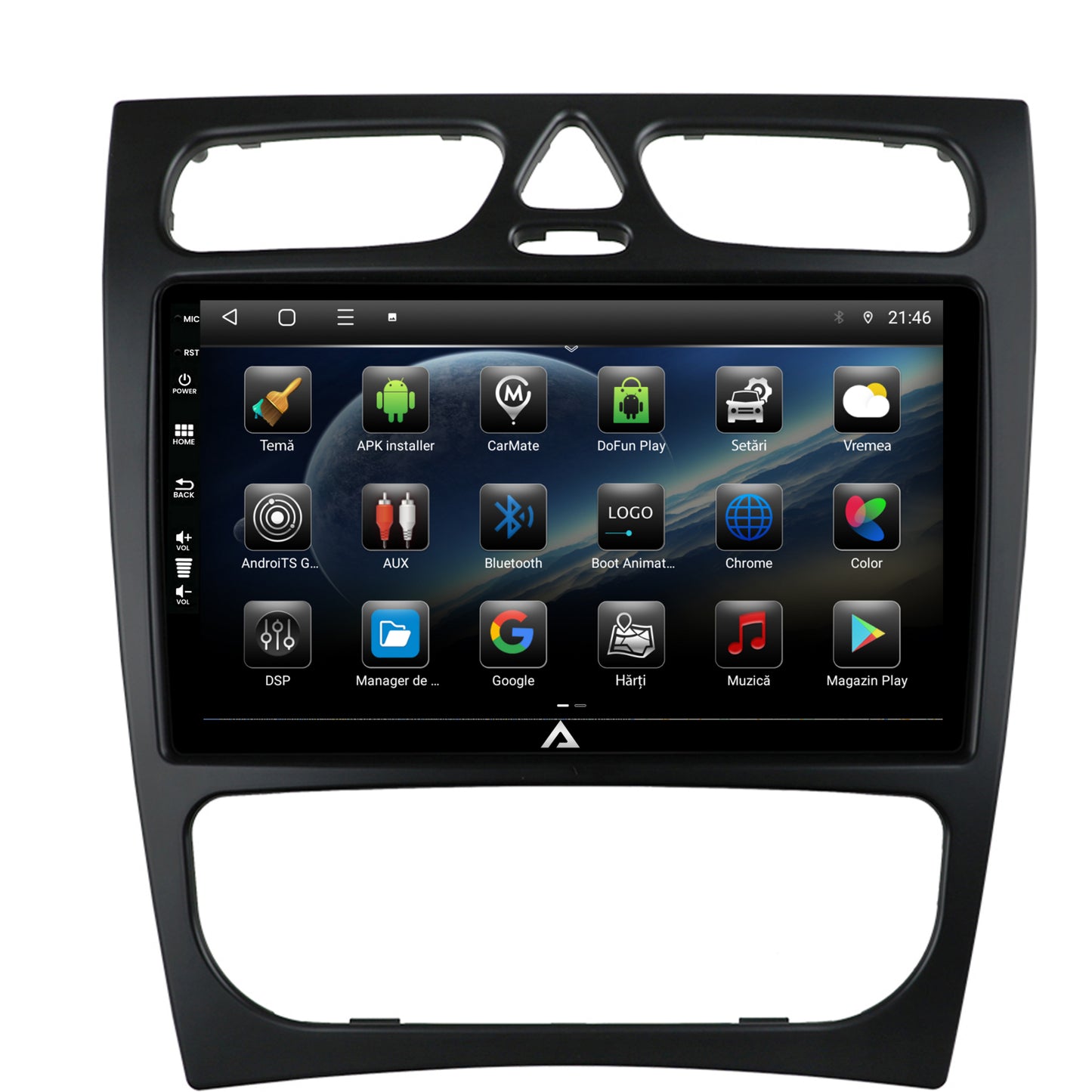 Navigatie Mercedes Benz C-Class W203 (2000-2005), Android, E-Octacore / 2GB RAM + 32GB ROM, 9 Inch - AD-BGE9002+AD-BGRKIT416