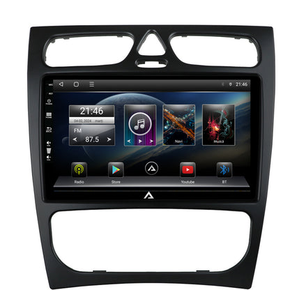 Navigatie Mercedes Benz C-Class W203 (2000-2005), Android, P-Octacore / 2GB RAM + 32GB ROM, 9 Inch - AD-BGP9002+AD-BGRKIT416