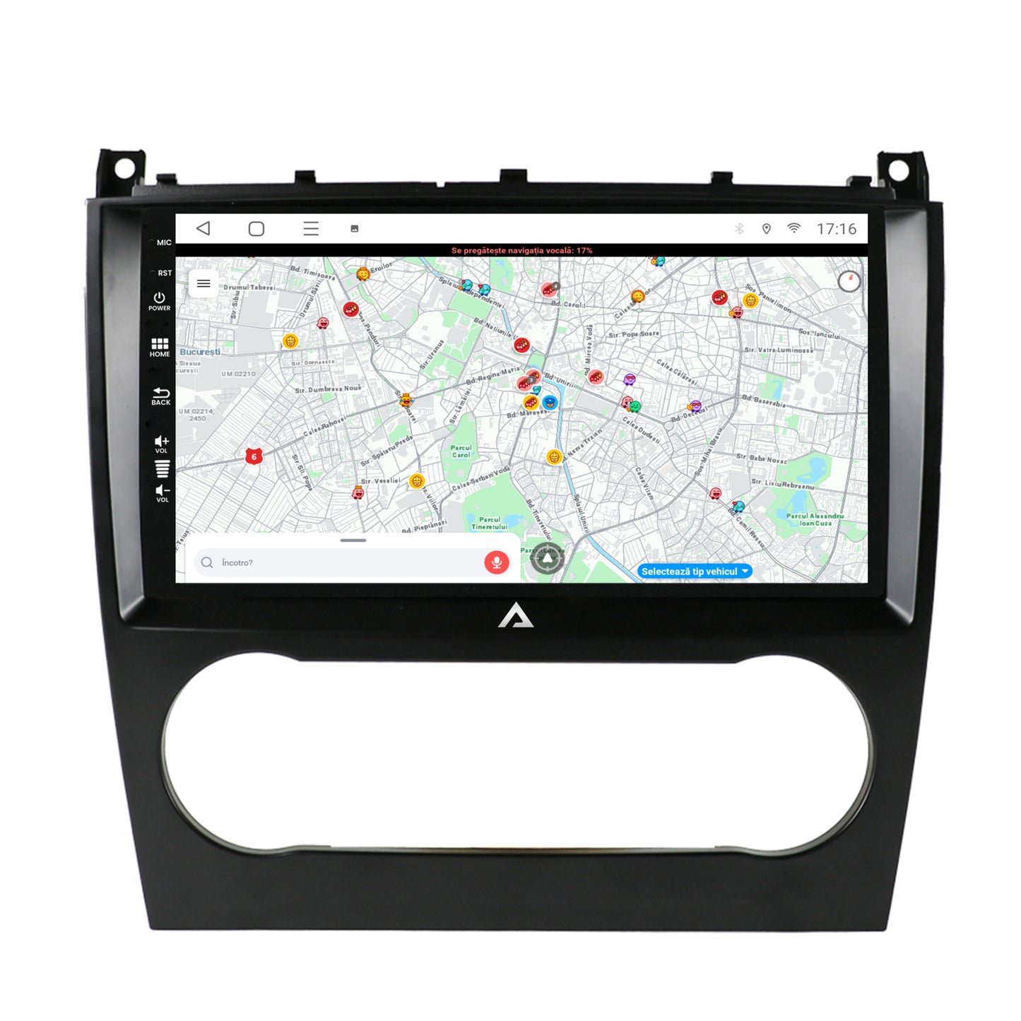 Navigatie Mercedes Benz C-CLASS W203 (2004-2011), Android, E-Octacore / 2GB RAM + 32GB ROM, 9 Inch - AD-BGE9002+AD-BGRKIT414