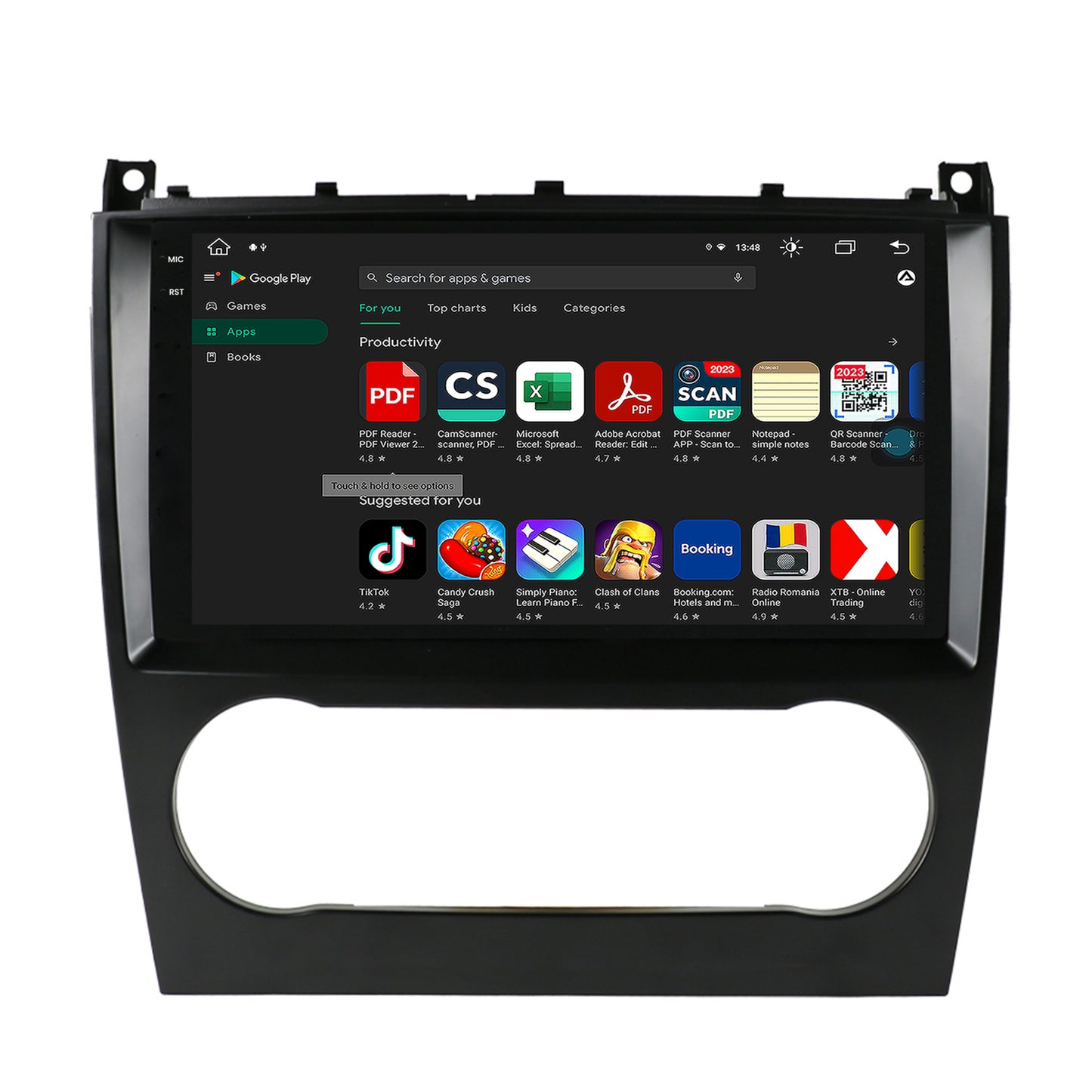 Navigatie Mercedes Benz C-Class W203 (2004-2011), Android, X-Octacore / 8GB RAM + 256GB ROM, 9.5 Inch - AD-BGX9008+AD-BGRKIT414