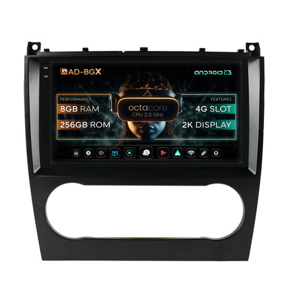 Navigatie Mercedes Benz C-Class W203 (2004-2011), Android, X-Octacore / 8GB RAM + 256GB ROM, 9.5 Inch - AD-BGX9008+AD-BGRKIT414