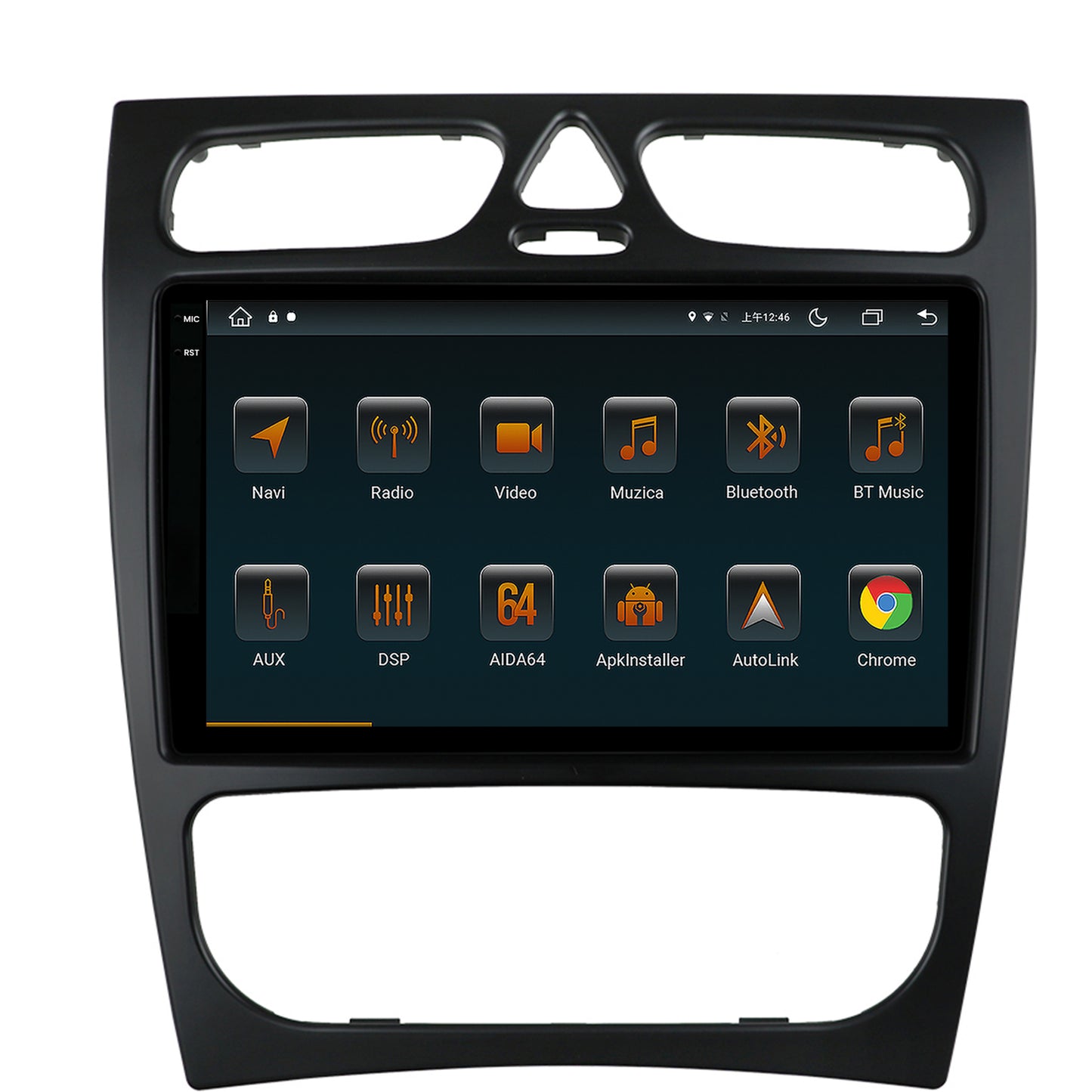Navigatie Mercedes Benz C-Class W203 (2000-2005), Android, V-Octacore / 4GB RAM + 64GB ROM, 9.5 Inch - AD-BGV9004+AD-BGRKIT416