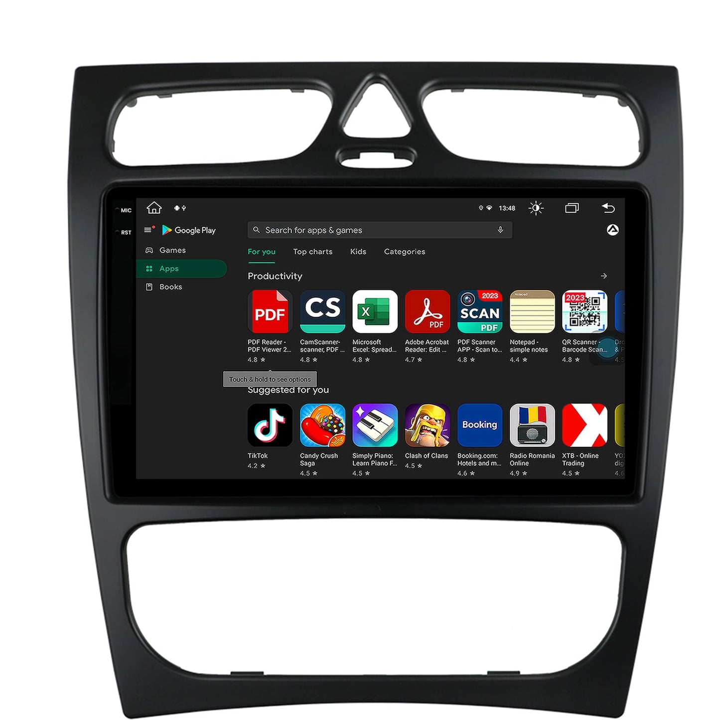Navigatie Mercedes Benz C-Class W203 (2000-2005), Android, V-Octacore / 4GB RAM + 64GB ROM, 9.5 Inch - AD-BGV9004+AD-BGRKIT416