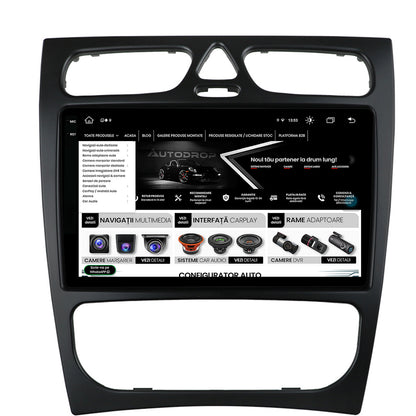 Navigatie Mercedes Benz C-Class W203 (2000-2005), Android, X-Octacore / 8GB RAM + 256GB ROM, 9.5 Inch - AD-BGX9008+AD-BGRKIT416