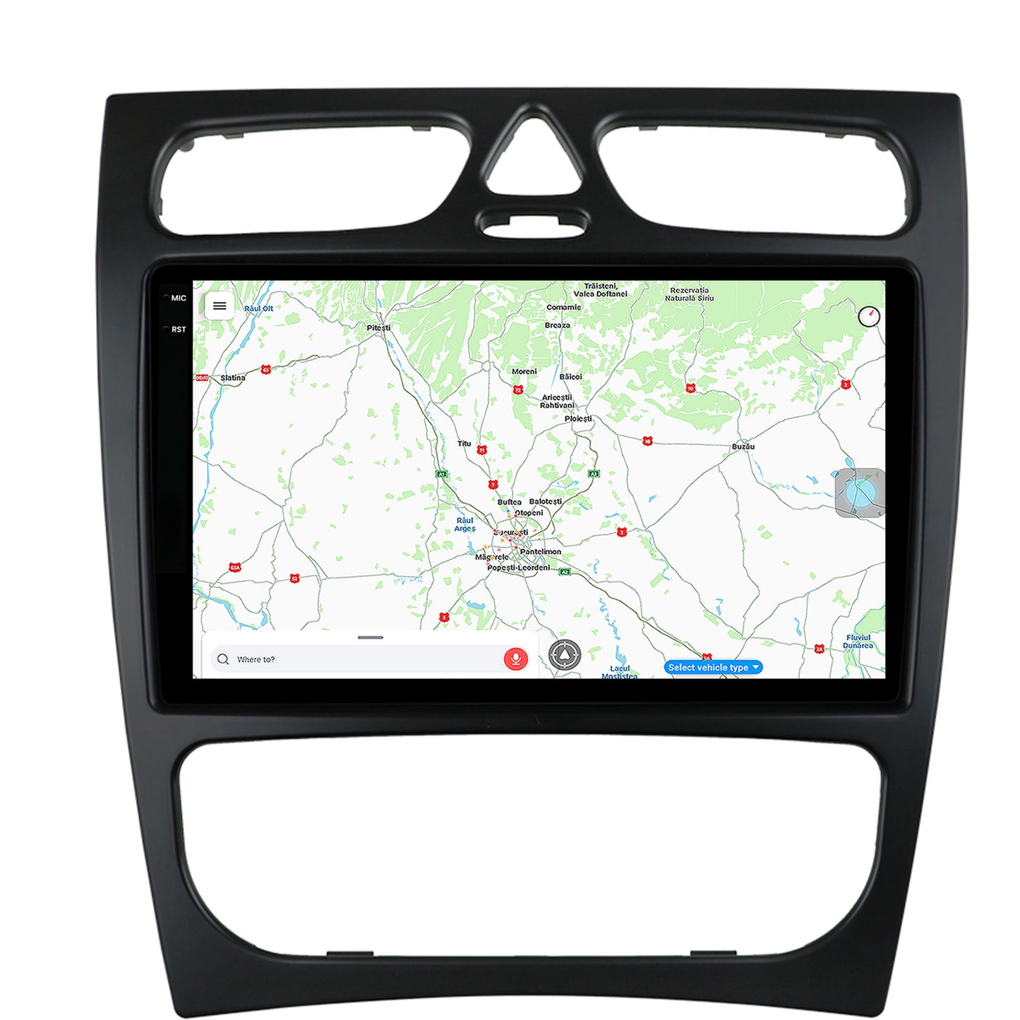 Navigatie Mercedes Benz C-Class W203 (2000-2005), Android, X-Octacore / 8GB RAM + 256GB ROM, 9.5 Inch - AD-BGX9008+AD-BGRKIT416